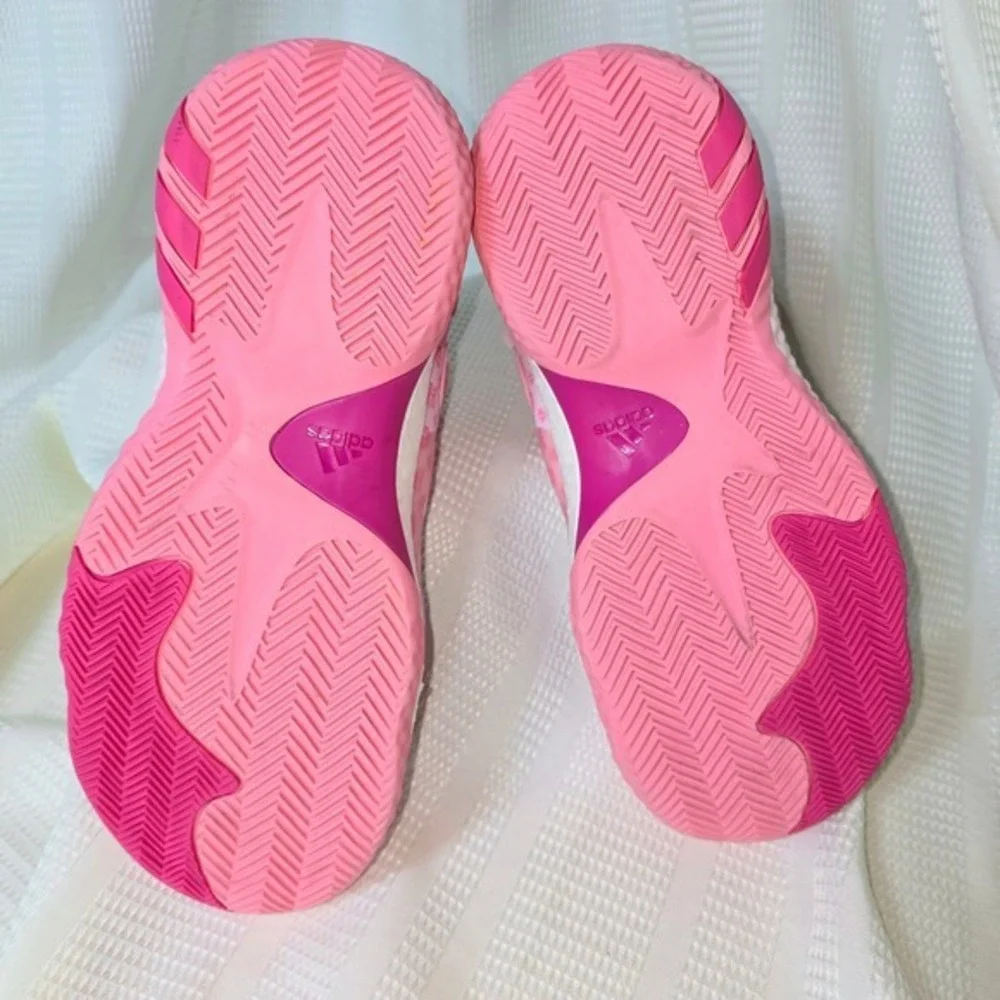 Adidas Harden Vol 6 Pink Monogram Basketball‎ Shoes GV8744 Mens 10 Womens 11.